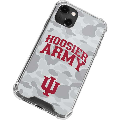 Indiana University Hoosier Army iPhone 14 Plus Clear Case