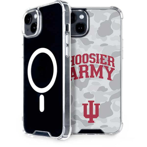 Indiana University Hoosier Army iPhone 15 Plus MagSafe Case