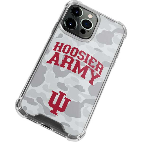 Indiana University Hoosier Army iPhone 15 Pro Max Clear Case