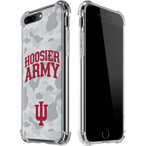 Indiana University Hoosier Army iPhone 7/8 Plus Clear Case