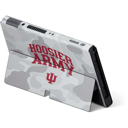 Indiana University Hoosier Army Nintendo Switch OLED (2021) Skin
