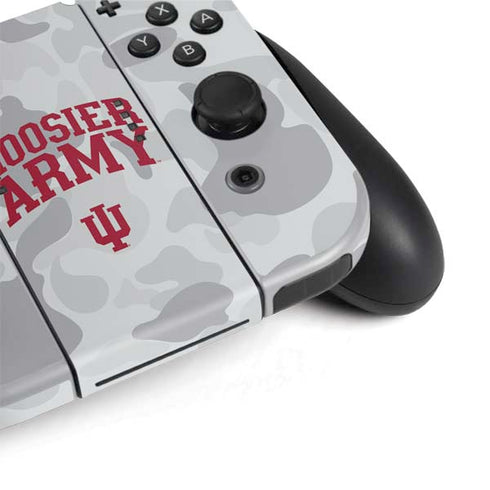 Indiana University Hoosier Army Nintendo Switch OLED (2021) Skin