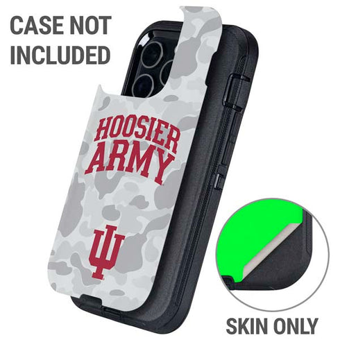 Indiana University Hoosier Army Otterbox Defender iPhone Skin