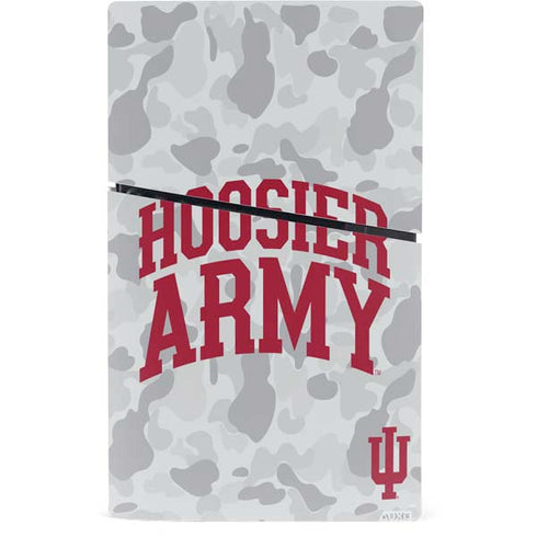 Indiana University Hoosier Army PS5 Slim Digital Edition Bundle Skin