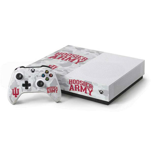 Indiana University Hoosier Army Xbox One S All-Digital Edition Bundle Skin
