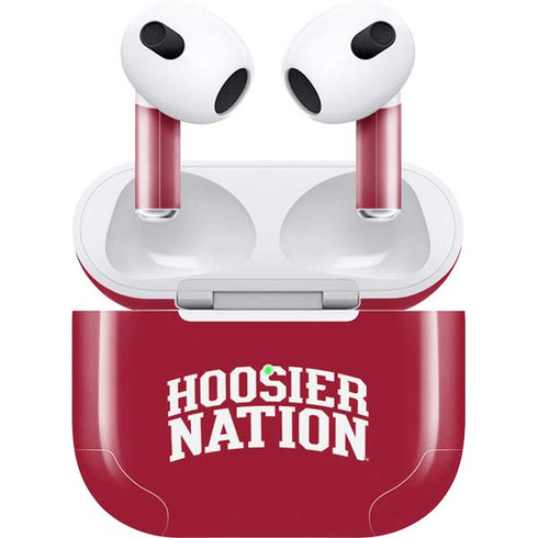 Indiana University Hoosier Nation Apple AirPods (3rd Gen 2021) Skin
