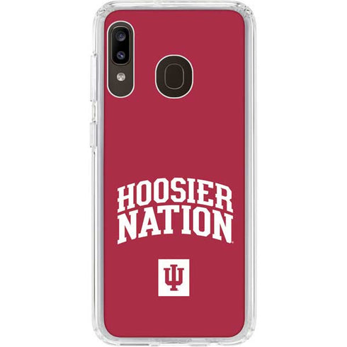 Indiana University Hoosier Nation Galaxy A20 Clear Case