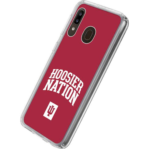 Indiana University Hoosier Nation Galaxy A20 Clear Case