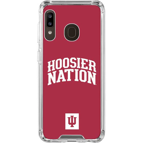 Indiana University Hoosier Nation Galaxy A30 Clear Case