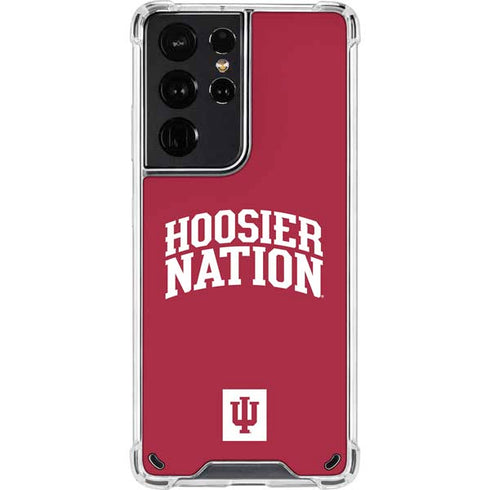 Indiana University Hoosier Nation Galaxy S21 Ultra 5G Clear Case