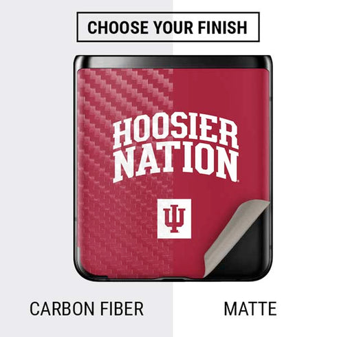 Indiana University Hoosier Nation Galaxy Z Flip Skin