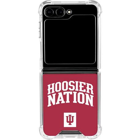 Indiana University Hoosier Nation Galaxy Z Flip5 5G Clear Case