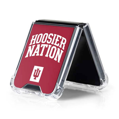 Indiana University Hoosier Nation Galaxy Z Flip5 5G Clear Case