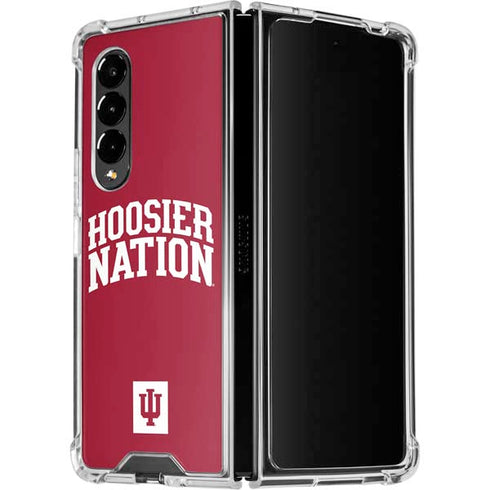 Indiana University Hoosier Nation Galaxy Z Fold4 5G Clear Case