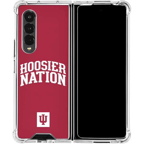 Indiana University Hoosier Nation Galaxy Z Fold4 5G Clear Case
