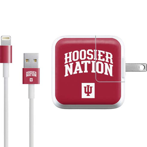 Indiana University Hoosier Nation iPad Charger (10W USB) Skin