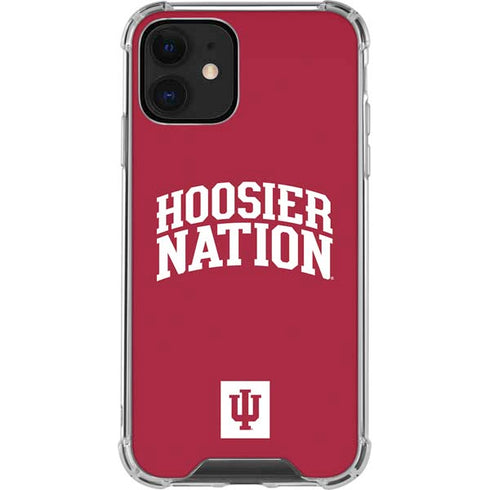 Indiana University Hoosier Nation iPhone 12 Clear Case