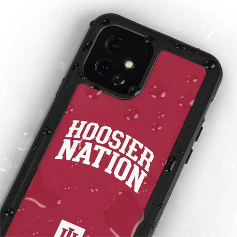 Indiana University Hoosier Nation iPhone 12 Mini Waterproof Case