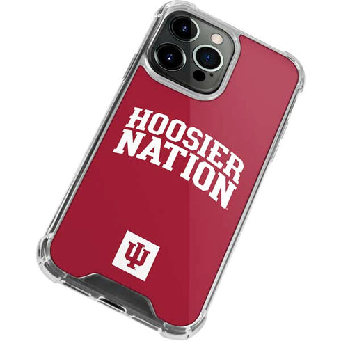 Indiana University Hoosier Nation iPhone 14 Pro Clear Case
