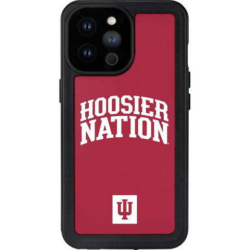 Indiana University Hoosier Nation iPhone 14 Pro Max Waterproof Case