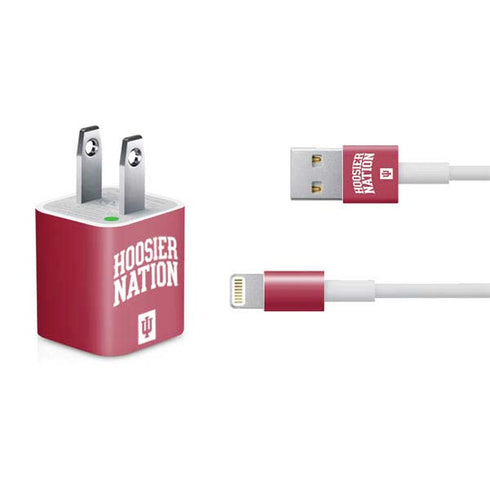 Indiana University Hoosier Nation iPhone Charger (5W USB) Skin