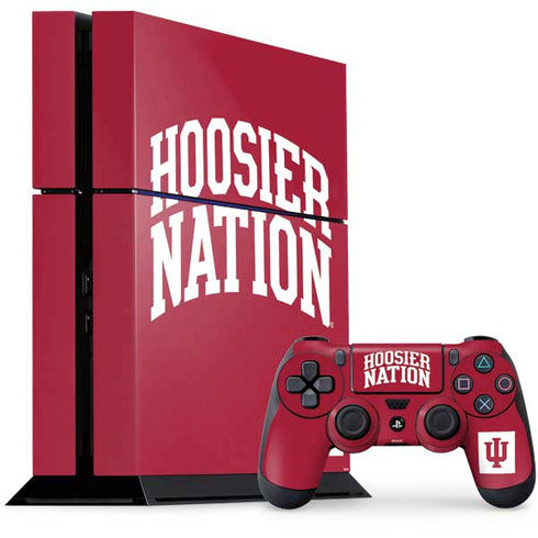 Indiana University Hoosier Nation PS4 Console and Controller Bundle Skin