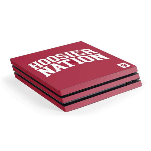 Indiana University Hoosier Nation PS4 Pro Console Skin