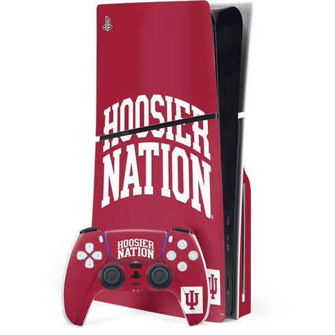 Indiana University Hoosier Nation PS5 Slim Disk Bundle Skin