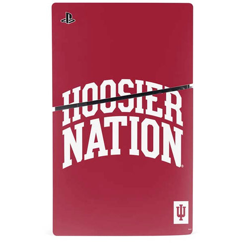 Indiana University Hoosier Nation PS5 Slim Digital Edition Bundle Skin