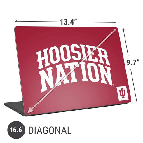 Indiana University Hoosier Nation Universal Laptop 16.6in (13.4 x 9.7in) Skin
