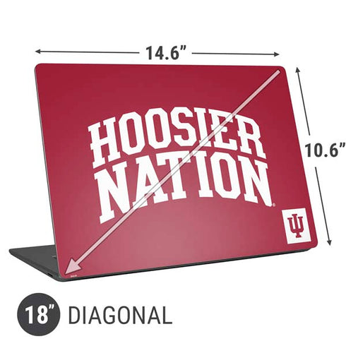 Indiana University Hoosier Nation Universal Laptop 18in (14.6 x 10.6in) Skin