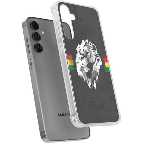 Horizontal Banner - Lion of Judah Galaxy S24 Plus Clear Case