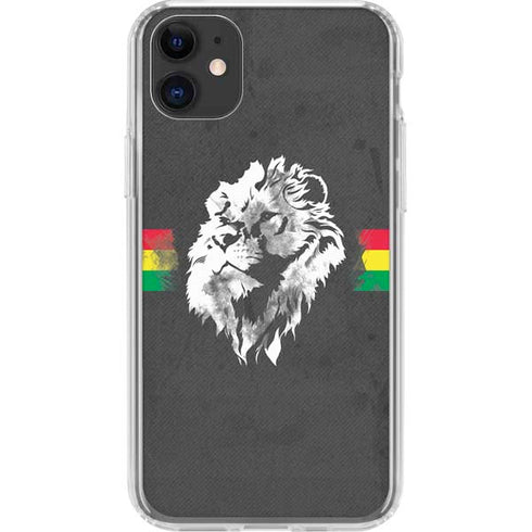 Horizontal Banner - Lion of Judah iPhone 11 Clear Case