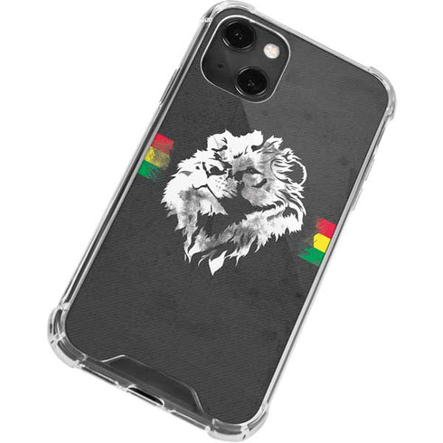 Horizontal Banner - Lion of Judah iPhone 15 Plus Clear Case