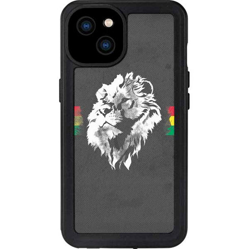 Horizontal Banner - Lion of Judah iPhone 15 Plus Waterproof Case