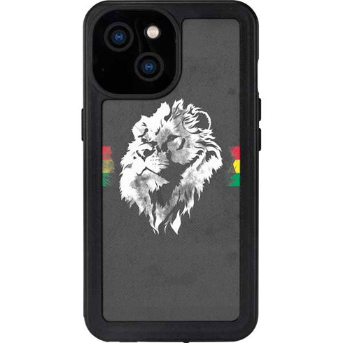 Horizontal Banner -  Lion of Judah iPhone 15 Waterproof Case