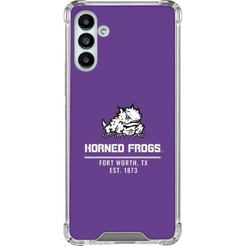 Horned Frogs Fort Worth Galaxy A13 5G Clear Case