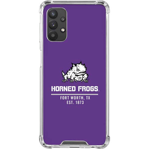 Horned Frogs Fort Worth Galaxy A32 5G Clear Case