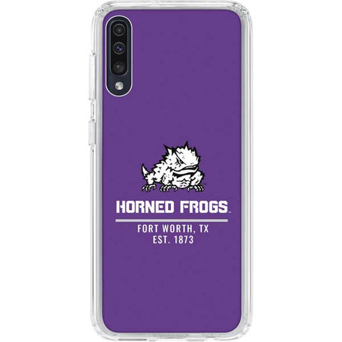 Horned Frogs Fort Worth Galaxy A50 Clear Case