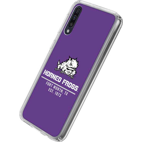 Horned Frogs Fort Worth Galaxy A50 Clear Case