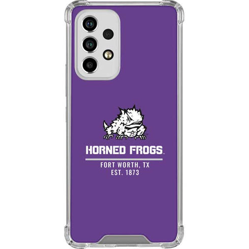 Horned Frogs Fort Worth Galaxy A53 5G Clear Case