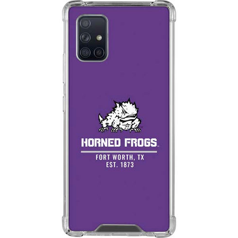 Horned Frogs Fort Worth Galaxy A71 5G Clear Case