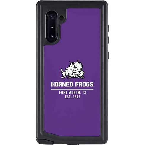 Horned Frogs Fort Worth Galaxy Note 10 Waterproof Case