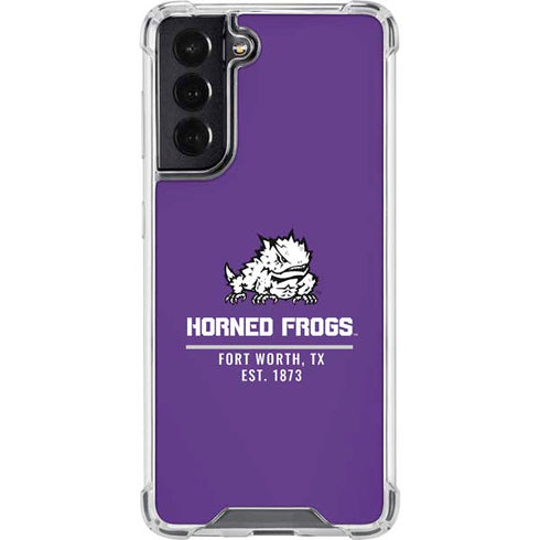 Horned Frogs Fort Worth Galaxy S22 Clear Case