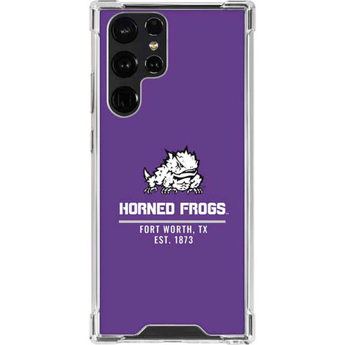 Horned Frogs Fort Worth Galaxy S22 Ultra Clear Case