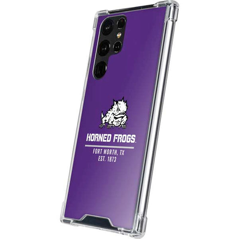 Horned Frogs Fort Worth Galaxy S22 Ultra Clear Case