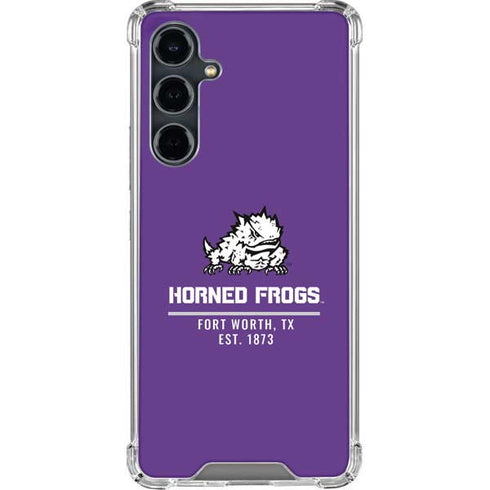 Texas Christian University Horned Frogs Fort Worth Galaxy S23 FE Clear Case