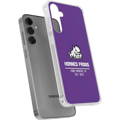 Texas Christian University Horned Frogs Fort Worth Galaxy S24 Plus Clear Case