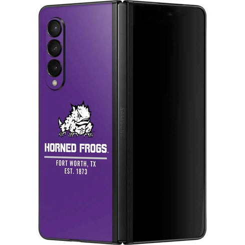 Horned Frogs Fort Worth Galaxy Z Fold3 5G Skin