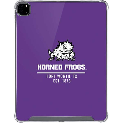 Horned Frogs Fort Worth iPad Pro 12.9in (2020) Clear Case